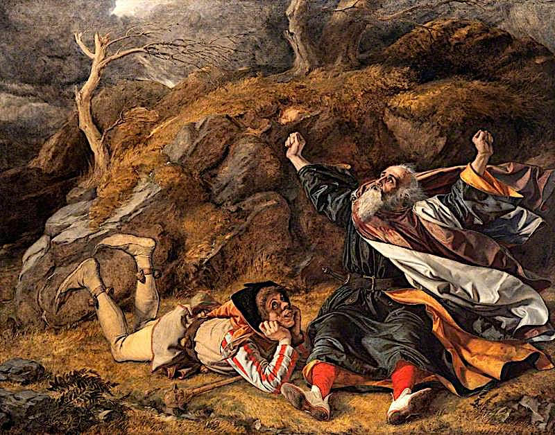 Dyce, William; King Lear and the Fool in the Storm; National Galleries of Scotland; http://www.artuk.org/artworks/king-lear-and-the-fool-in-the-storm-210013